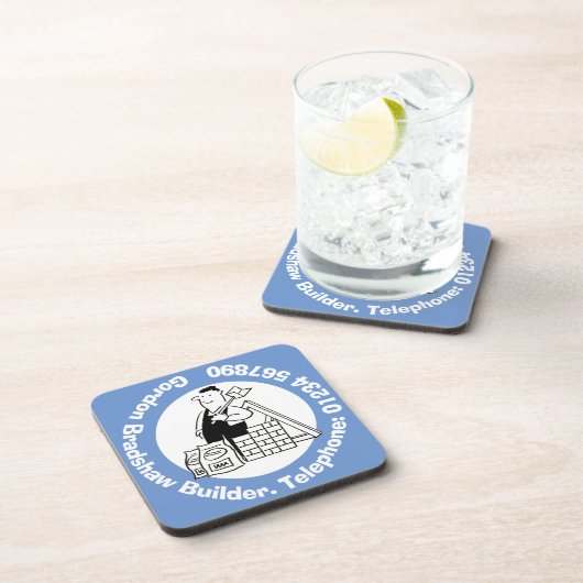 Genereller Builder mit Gebäude-Materialien. Getränkeuntersetzer (Rechte Seite)