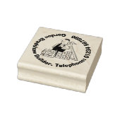 Genereller Builder mit Gebäude-Materialien. Gummistempel (Stempel)