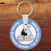 Genereller Builder mit Gebäude-Materialien. Schlüsselanhänger (Vorderseite)