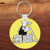 Genereller Builder mit Gebäude-Materialien. Schlüsselanhänger (Vorderseite)