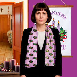 Generic Advent Wreath Gemustert Schal