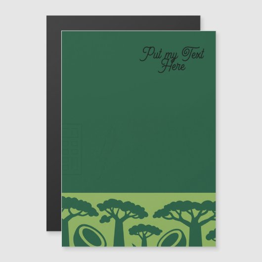 Generic Baobab Coconut Magnetkarte (Vorne/Hinten)