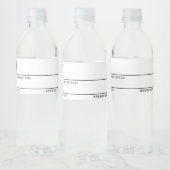 Generic Blank Homebrew Beer Labels Wasserflaschenetikett (Flaschen)