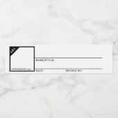 Generic Blank Homebrew Beer Labels Wasserflaschenetikett (Einzelnes Label)