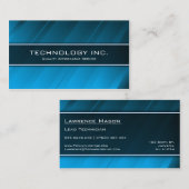 Generic Blue Shine Technology IT - Business Card Visitenkarte (Vorne/Hinten)