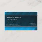 Generic Blue Shine Technology IT - Business Card Visitenkarte (Rückseite)