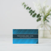 Generic Blue Shine Technology IT - Business Card Visitenkarte (Stehend Vorderseite)