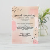 Generic Business Grand - Neueröffnung Abstrakt ros Einladung (Stehend Vorderseite)