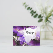 *~* Generic Hair Nails Lashes Lila Gold Healer Visitenkarte (Stehend Vorderseite)