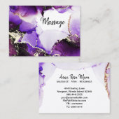 *~* Generic Hair Nails Lashes Lila Gold Healer Visitenkarte (Vorne/Hinten)