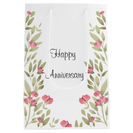 Generic Happy Anniversary Mittlere Geschenktüte (Rückseite)