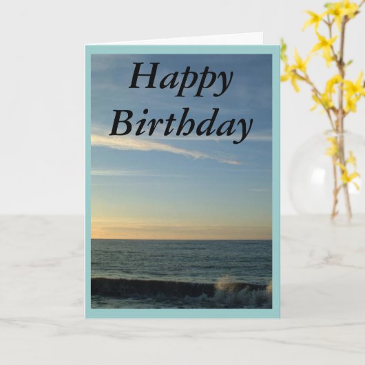 Generic Happy Birthday Greeting Karte (Gelbe Blume)