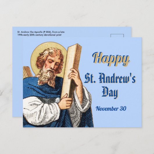 Generic Happy St. Andrew's Day Postcard Postkarte (Vorne/Hinten)