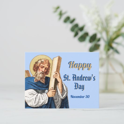 Generic Happy St. Andrew's Day Postcard Postkarte (Stehend Vorderseite)