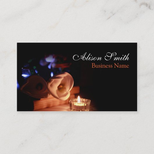 Generic health/spa/massage business card visitenkarte (Vorderseite)