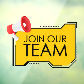 Generic Loud Lautsprecher Mitglied unseres Teams j Fensteraufkleber (Blatt 3)