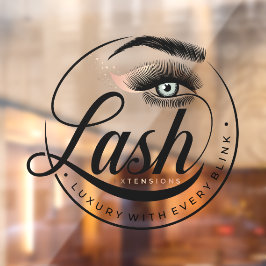 Generic Luxury Eyelash Extensions Salon Wellness-C Fensteraufkleber