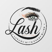 Generic Luxury Eyelash Extensions Salon Wellness-C Fensteraufkleber (Blatt)