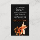 Generic Romantic Blume Visitenkarte (Rückseite)