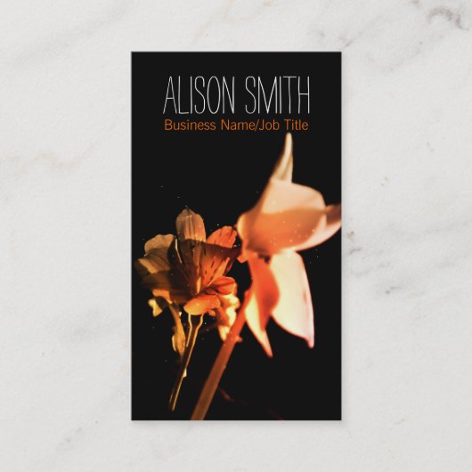 Generic Romantic Blume Visitenkarte (Vorderseite)