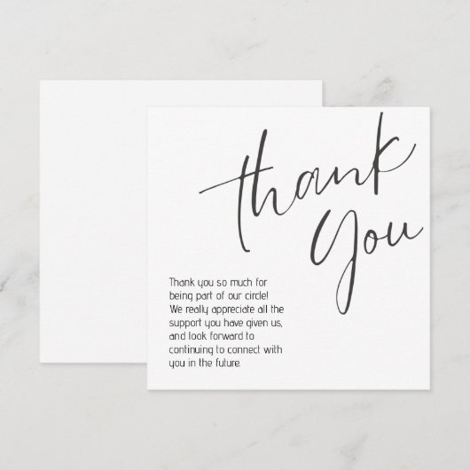 generic thank you note mitteilungskarte (Vorne/Hinten)
