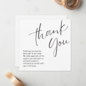 generic thank you note mitteilungskarte (Vorderseite/Rückseite Beispiel)