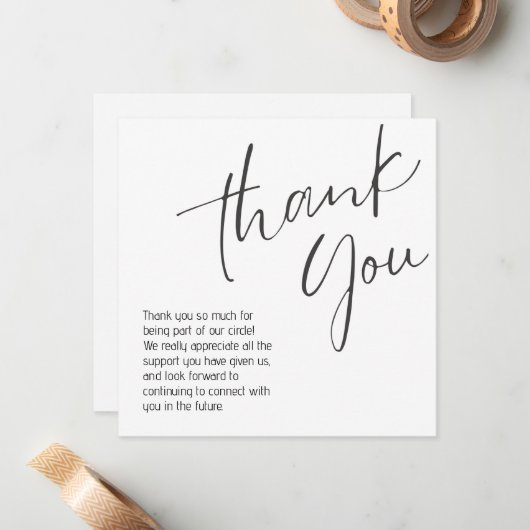 generic thank you note mitteilungskarte (Vorderseite/Rückseite Beispiel)
