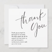 generic thank you note mitteilungskarte (Vorderseite)