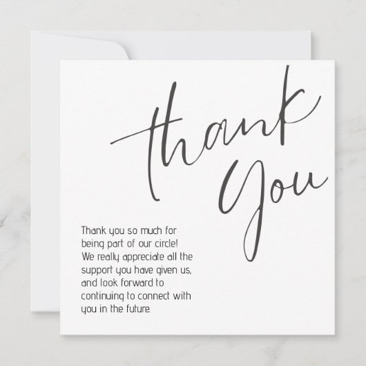 generic thank you note mitteilungskarte (Vorderseite)