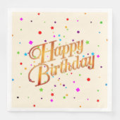 Generic Unisex Happy Birthday Serviette (Vorderseite)
