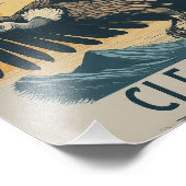 Generieren Sie ein Bild, für ein Poster-Design mit Fotodruck (Ecke)