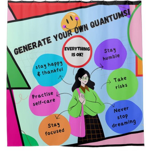 GENERIEREN SIE IHRE EIGENEN MENGEN! DUSCHVORHANG (Vorderseite)