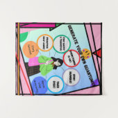 GENERIEREN SIE IHRE EIGENEN MENGEN! Soul Therapie. Wandteppich (Vorderseite (Horizontal))