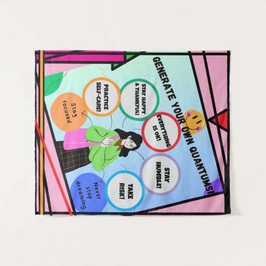 GENERIEREN SIE IHRE EIGENEN MENGEN! Soul Therapie. Wandteppich (Vorderseite (Horizontal))