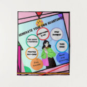 GENERIEREN SIE IHRE EIGENEN MENGEN! Soul Therapie. Wandteppich (Vorderseite)