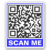 Generieren von einfachem QR-Code (Scan Me) Aufkleber (Vorderseite)