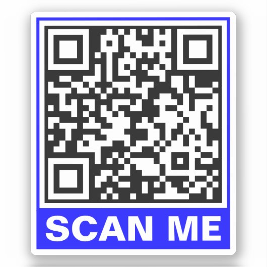 Generieren von einfachem QR-Code (Scan Me) Aufkleber (Vorderseite)