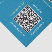 Generieren von QR Code Business Name Website, blau Seidenpapier (Detail)