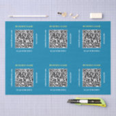 Generieren von QR Code Business Name Website, blau Seidenpapier (Handwerk)