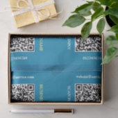 Generieren von QR Code Business Name Website, blau Seidenpapier (Geschenk)