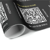 Generieren von QR Code Business Name Website Promo Geschenkpapier (Rolleneckpunkt)
