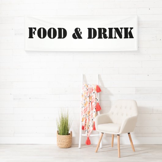 Generikale Lebensmittel und Getränke Humorales Par Banner (Insitu)