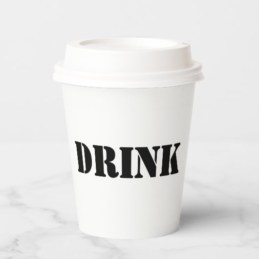 Generikale Lebensmittel und Getränke Humorales Par Pappbecher (Vorderseite)