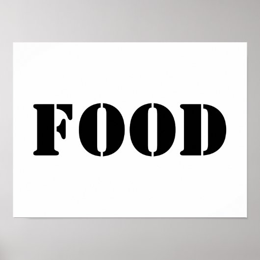 Generikale Lebensmittel und Getränke Humorales Par Poster (Vorne)