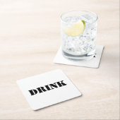 Generikale Lebensmittel und Getränke Humorales Par Rechteckiger Pappuntersetzer (Vor Ort)