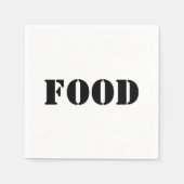 Generikale Lebensmittel und Getränke Humorales Par Serviette (Vorderseite)