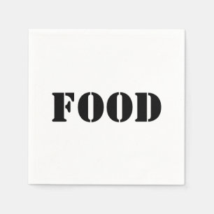 Generikale Lebensmittel und Getränke Humorales Par Serviette