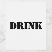 Generikale Lebensmittel und Getränke Humorales Par Weinetikett (Einzelnes Label)