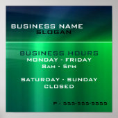 Generikum Business - Shiny Green Metallic Stunden Poster (Vorne)