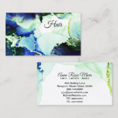 *~* generisch.  Hair Nails Lashes Reiki Glitzer Visitenkarte (Vorne/Hinten)